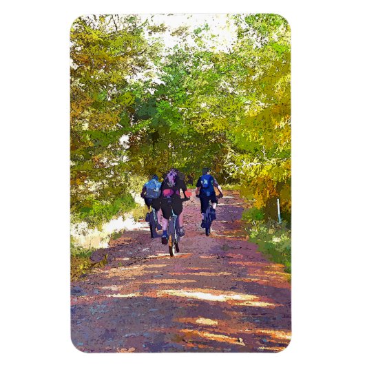 山サイクリング マグネット (縦)