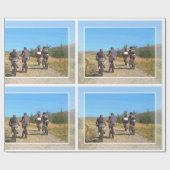 山サイクリング ラッピングペーパー (フラット)