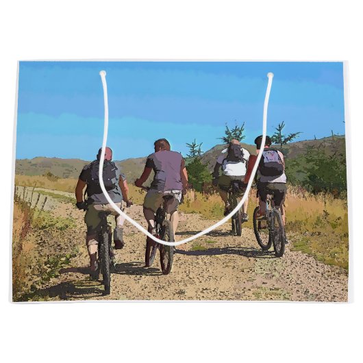 山サイクリング ラージペーパーバッグ (正面)