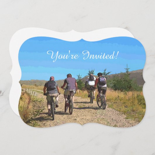 山サイクリング 招待状 (正面/裏面)
