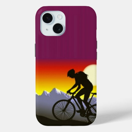 山サイクリング- iPhone 15ケース Case-Mate iPhoneケース (裏面)