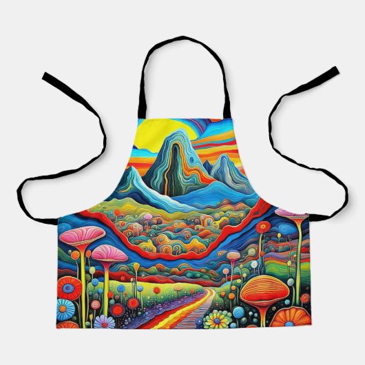 山サイケデリックの風景2 エプロン (正面)