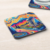 山サイケデリック中円板ゴルフ場 コースター (左側)