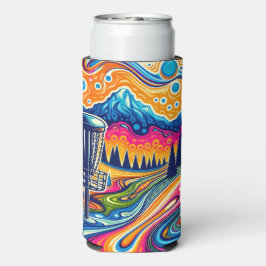 山サイケデリック中円板ゴルフ場 スリム缶クーラー