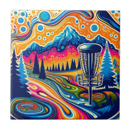 山サイケデリック中円板ゴルフ場 タイル