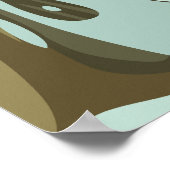 山サウスントン・プランツビル,コネチカット州スキー ポスター (角)