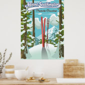 山サウスントン・プランツビル,コネチカット州スキー ポスター (キッチン)