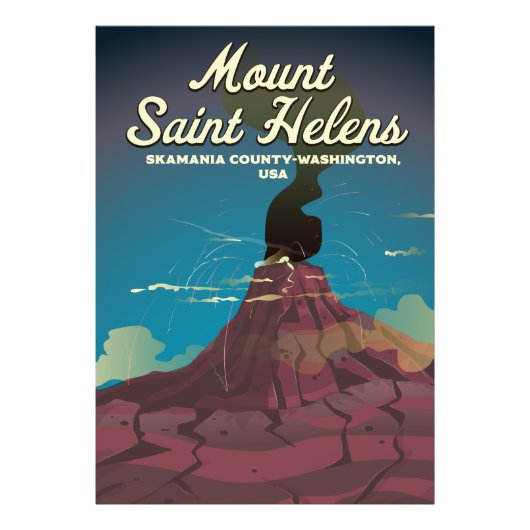 山サンヘレンスワシントンUSA フォトプリント            (正面)