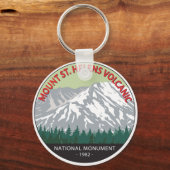 山サンヘレンス国立火山記念碑ヴィンテージ キーホルダー (正面)
