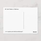 山サンヘレンス2月モノクロポストカード ポストカード (裏面)