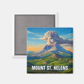 山サンヘレン国立火山記念碑 マグネット (正面/裏面)