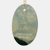 山サンヘレン火山噴火の写真 セラミックオーナメント (左)