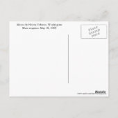 山サンヘレン火山噴火の旅行写真 ポストカード (裏面)