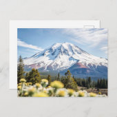 山シャスタカリフォルニアスノートップ ポストカード (正面/裏面)