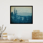 山シャスタパノラマ1899 ポスター (キッチン)