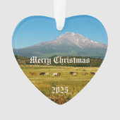 山シャスタホースハートアクリルオーナメント オーナメント (正面)