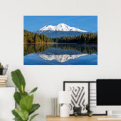 山シャスタ反射 ポスター (ホームオフィス)
