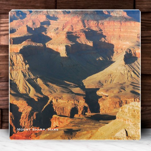 山シャープon惑星火星写真 ガラスコースター