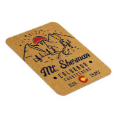 山シャーマンコロラド14ersマウンテンミニマリスト マグネット (右側)