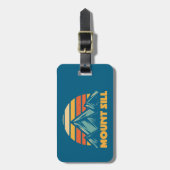 山シルカリフォルニアレトロターコイズ ラゲッジタグ (正面縦)