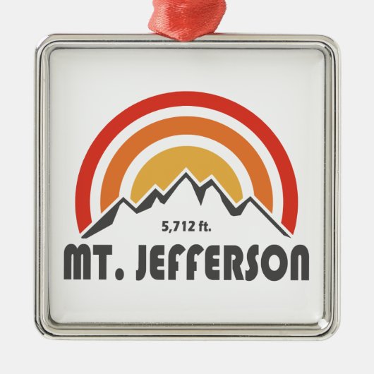 山ジェファーソンニューハンプシャー メタルオーナメント (正面)