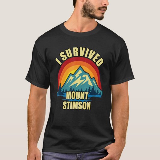 山スティムソンハイキングマウンテン登山 Tシャツ (正面)