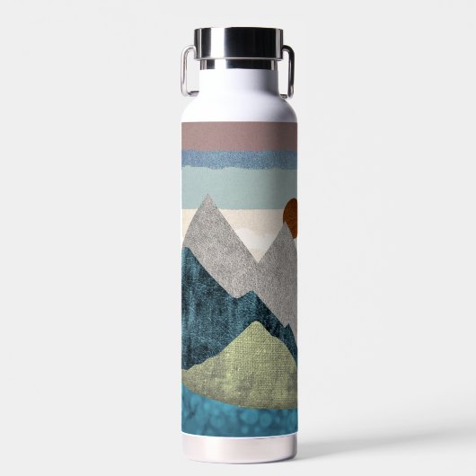 山ストライプの空 ウォーターボトル (正面)