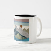 山ストライプの空 ツートーンマグカップ (正面右)