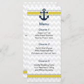 山ストライプ形,いかり,メ航海のニュー・カード メニュー (正面/裏面)