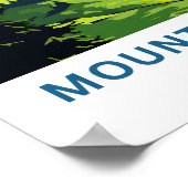 山スネフェルスコロラドトラベルプリント ポスター (角)