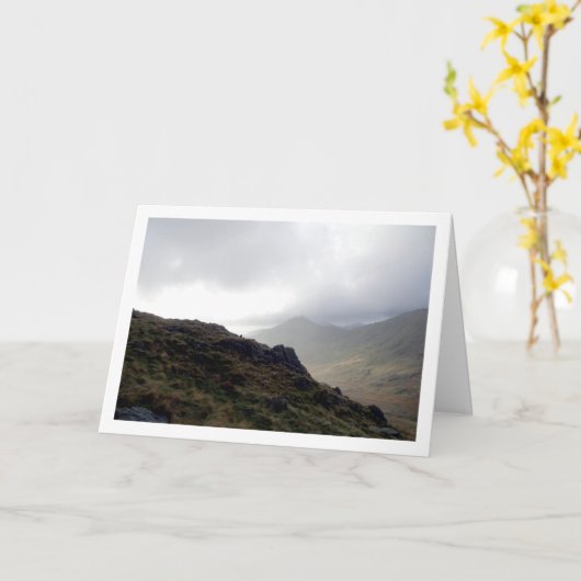 山スノードニア国立公園(ウェールズ) カード (黄色い花)