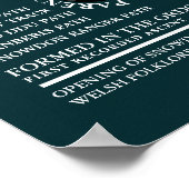 山スノードン、山岳探検情報 ポスター (角)