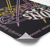 山スノーバーモントレトロスキー旅行ポスター ポスター (角)