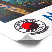 山セントヘレンスのヴィンテージ旅行ポスター ポスター (角)