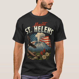 山セントヘレンススーベリーワシントン火山 Tシャツ