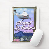 山セントヘレンスWashington Travelポスター マウスパッド (マウス)