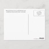 山セントヘレン火山とコールドウォーター湖トラベル ポストカード (裏面)