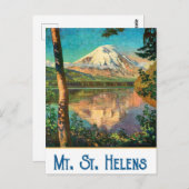 山セントヘレン、ワシントン ポストカード (正面/裏面)