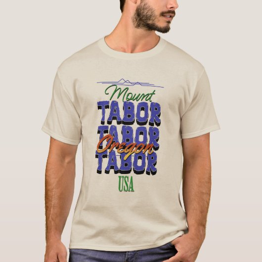 山タブール（オレゴン） Tシャツ (正面)