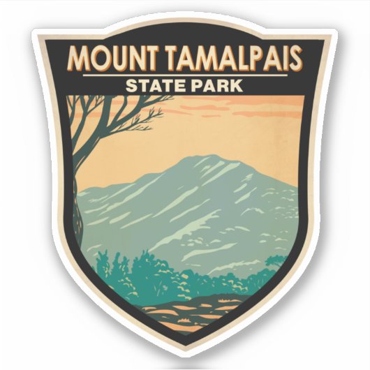 山タマルパイス州パークカリフォルニアヴィンテージ シール (正面)