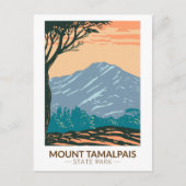 山タマルパイス州パークカリフォルニアヴィンテージ ポストカード (正面)