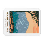 山タマルパイス州パークカリフォルニアヴィンテージ マグネット (横)