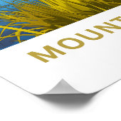 山タラナキニュージーランドトラベルプリント ポスター (角)