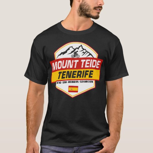 山テイドサイクリングスペイン Tシャツ (正面)