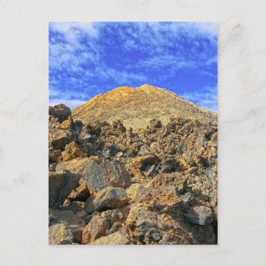 山テネリフェ火山 ポストカード (正面)