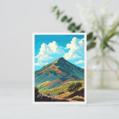 山ディアブロカリフォルニアヴィンテージイラストレーション ポストカード (スタンド正面)