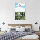 山ディファイナンスジャイアントフラッグポールシーン キャンバスプリント (インサイチュ (寝室))