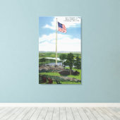 山ディファイナンスジャイアントフラッグポールシーン キャンバスプリント (インサイチュ (ウッドフロア))