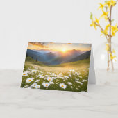 山デイジー誕生日場 カード (黄色い花)