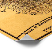 山デザートアイランドパノラママップ ポスター (角)